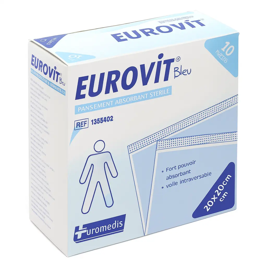 PANSEMENT ABSORBANT N/STERILE EROVIT 20X20 