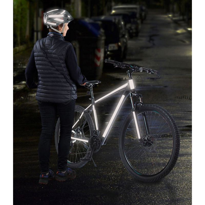 Black adhesive reflective strip