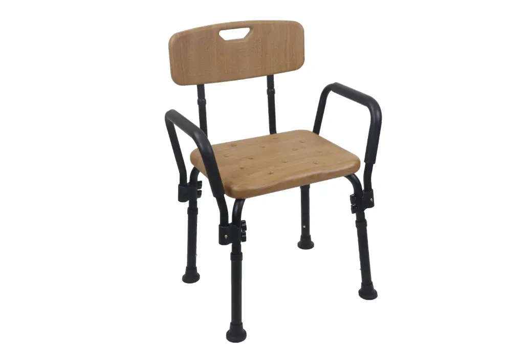 Chaise de douche couleur bois LACANAU