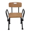 Chaise de douche couleur bois LACANAU