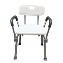 Chaise de douche avec accoudoirs et dossier MALIBU