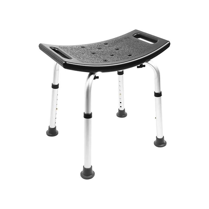 Tabouret de douche incurvé anti-dérapant Bora Noir