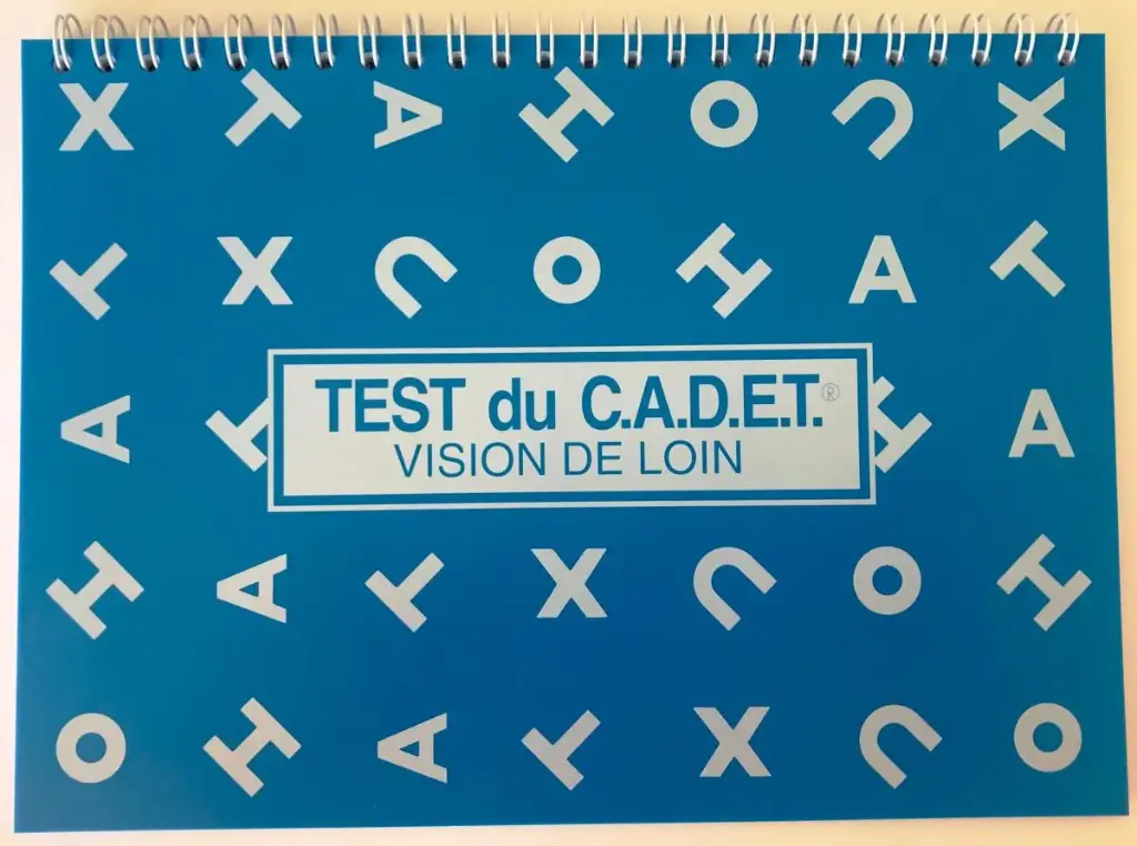 Test de CADET Vision de Loin - LETTRES