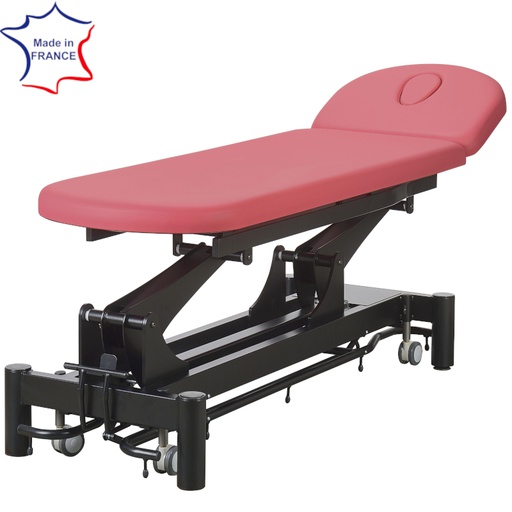 Kinesitherapy and electric osteopathy table 777 - 2 plans - 45cm backrest