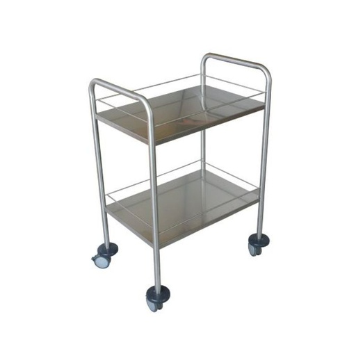 [836036] INOX Pedestal Table 2 Trays