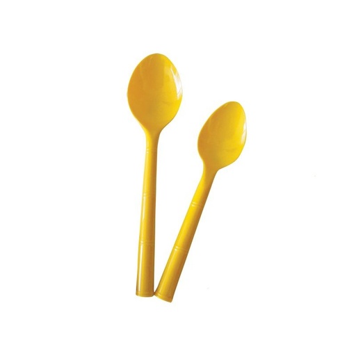 LOT DE 12 CUILLERES A CAFE JAUNES