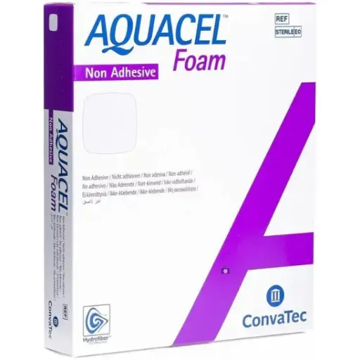 [422625] Pansement hydrocellulaire épais AQUACEL® Foam Non-Adhésif - 12,5 x 12,5 cm