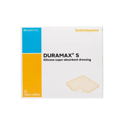 [66803131] DURAMAX S Sterile Silicone SAD 10cm x 10cm 