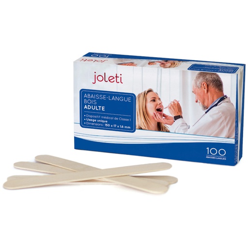 [1505007221] Abaisse-Langue Adulte JOLETI - Boite de 100