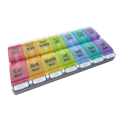 [817323] Weekly pill box COLOR DOUBLE