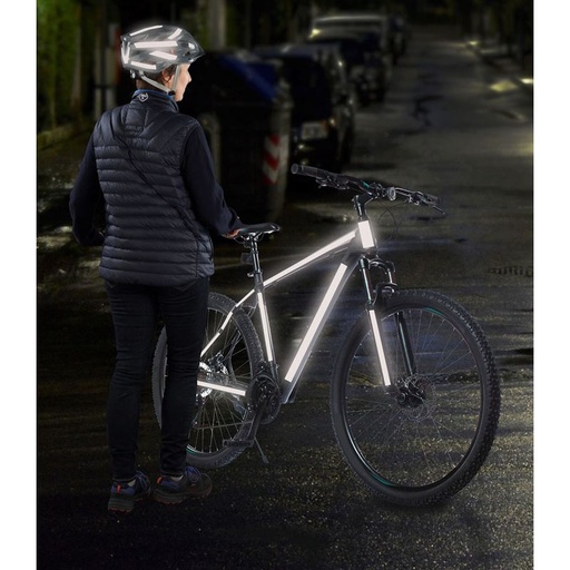 [819074] Black adhesive reflective strip