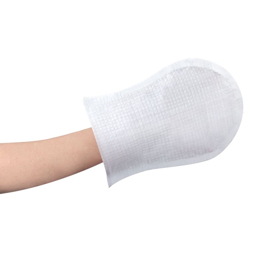 [803097] Pre-impregnated shampoo glove + film x12