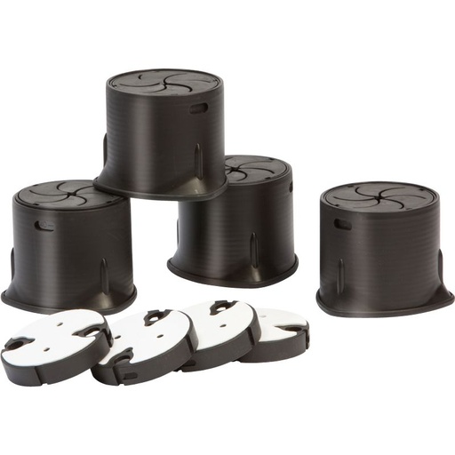 [815143] Jeu de 4 surélévateurs réglables