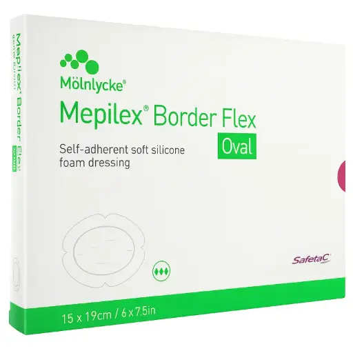 Mepilex Border Flex Oval 15x19cm 