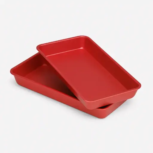 [1502030180] PLATEAU ALUMINIUM L 20 X 1.10 cm ROUGE